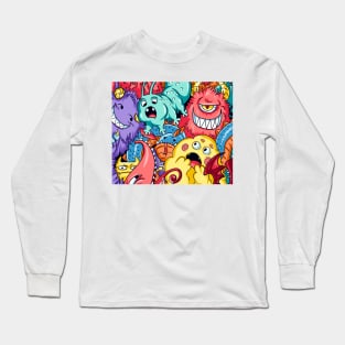 Funny monsters Long Sleeve T-Shirt